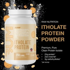 Raw Nutrition CBUM Itholate Protein Powder, Vanilla Oatmeal Cookie, 15 Servings