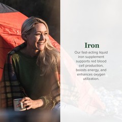 Global Healing Center Iron Supplement for Women and Men Blood Builder Liquid…