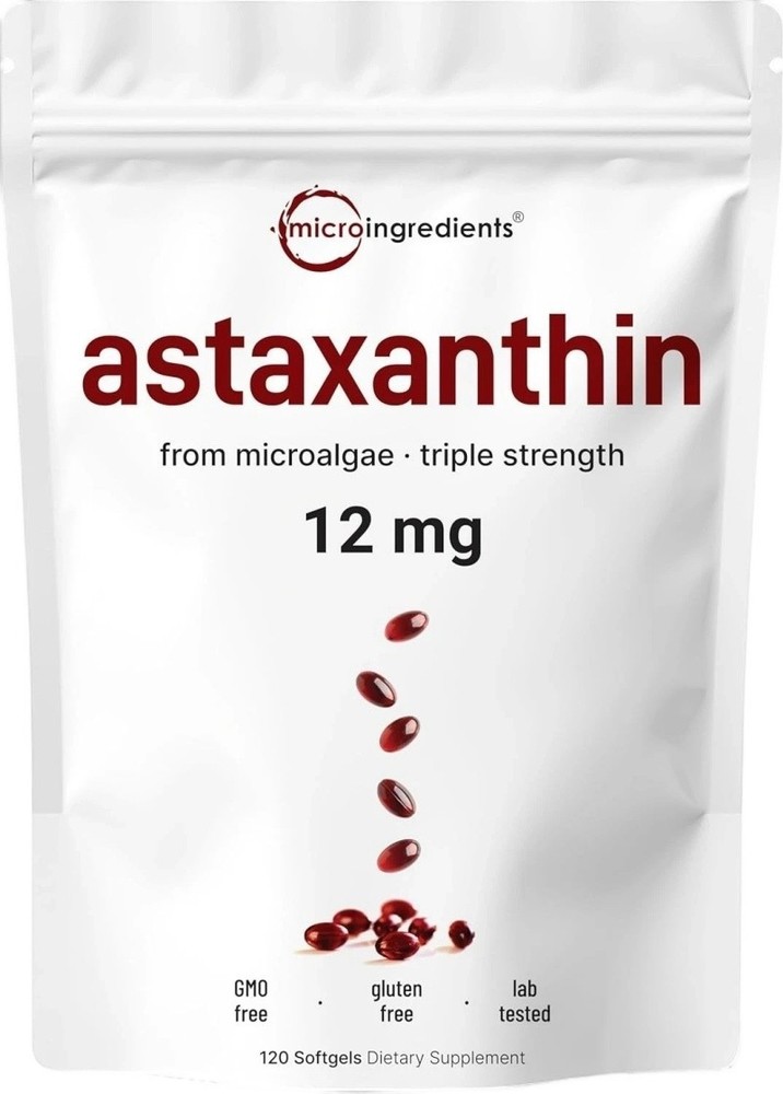 2x Astaxanthin 120 Softgels 12mg – Supports Eye Wellness and Joint Wellness