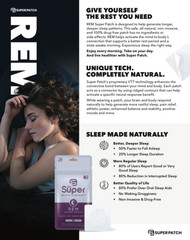 Super Patch REM Sleep Support Patch Deep Sleep Drug-Free Trial Pack 5 Patches