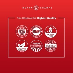 NutraChamps Korean Red Panax Ginseng Capsules | Extra Strength Ginsenosides for