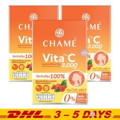 Chame Vita+ C Acerola & Roes Hips 3g x 30 Sticks (3 Boxes)