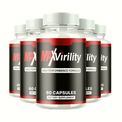 5-Pack Max Virility Male Health Support to Boost Stamina & Energy – 300 Capsules
