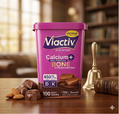 Viactiv Calcium Plus D Dietary Supplement Soft Chews Milk Chocolate 100Ct