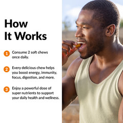 Force Factor Modern Mushrooms Soft Chews – Energy, Focus, Immunity, & Digestion