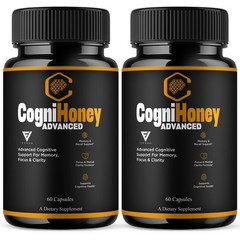 (2 Pack) CogniHoney Advanced Capsules, Cogni Honey Supplement (120 Capsules)