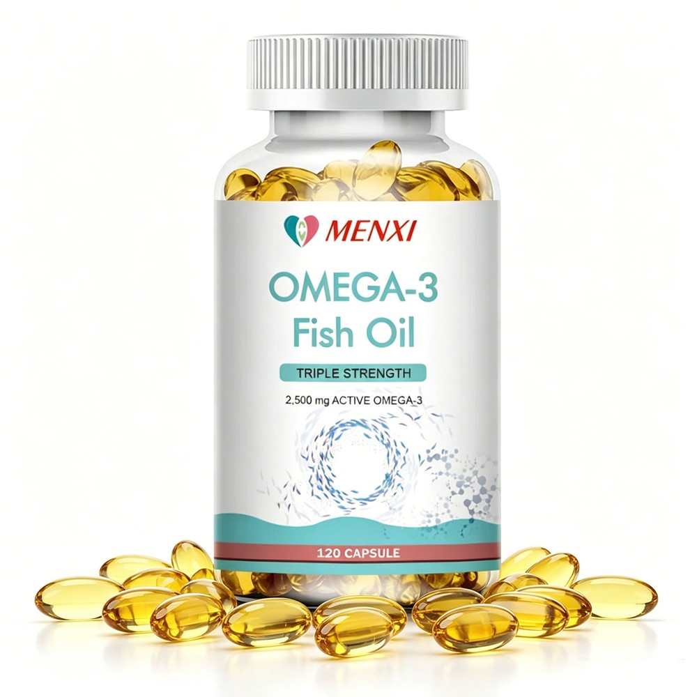 120Pills Omega 3 Fish Oil Capsules 3x Strength EPA & DHA Highest Potency 2160mg