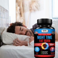 Night Time Fat Burn Supplement 60ct, Metabolism Support, Healthy Weight Loss