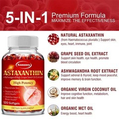 Astaxanthin 120pcs – Cardiovascular Health Metabolism, Support Eye, Joint Health