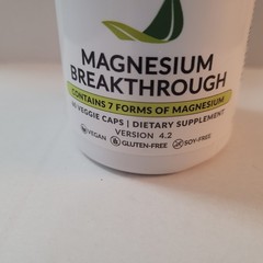 Bioptimizers Magnesium Breakthrough Supplement Version 4.2, 60 Veggie Caps