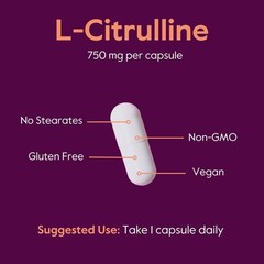 Advanced L-Citrulline 750mg Capsules – Supports Circulation & Wellness