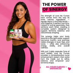 BIGGER BUTT, BREAST & WIDER HIPS : Aguaje Curvy Fruit + Maca Root + Fennel Pills