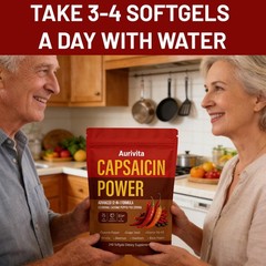 Capsaicin Power, Capsaicin Softgels, Cayenne Pepper & Beetroot Extracts with V