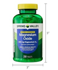 Spring Valley Extra Strength Magnesium Dietary Supplement 400 Mg 250 Count