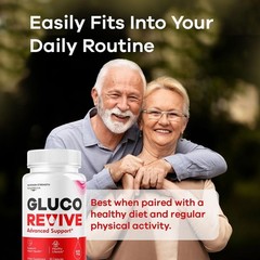 GlucoRevive Blood Sugar Balance Support Supplement Capsules 1 Pack 60Ct