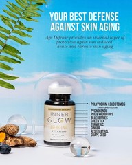 Inner Glow Age Defense Vitamins – Dermatologist and Plastic Surgeon Developed to
