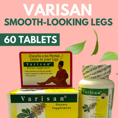 Varisan Herbal-Based Supplement for Leg Comfort and Wellness – 60 Tabs (2-Pack)