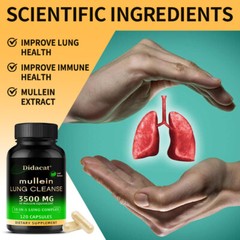 Mullein Leaf Extract Cleansing And Detoxification Promotes Lung Health 120 Pills