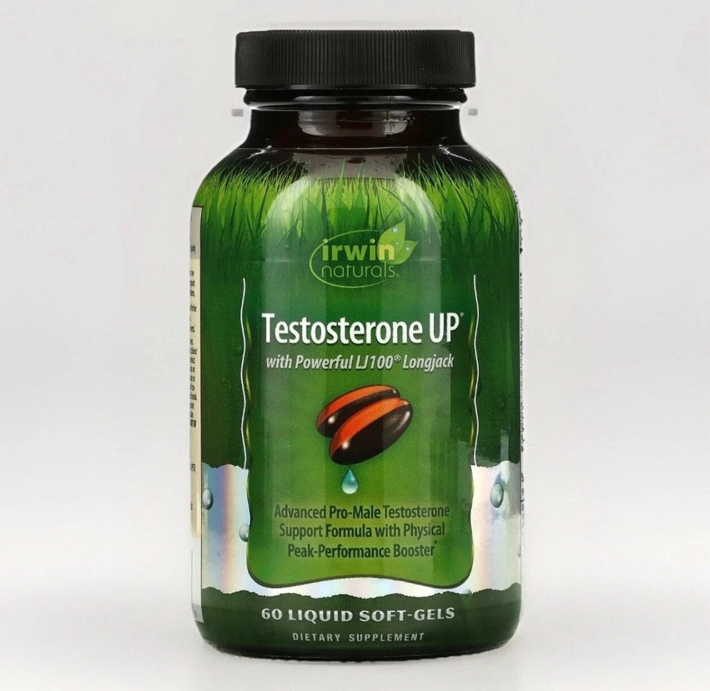 Irwin Naturals Testosterone Up With Powerful LJ100 Longjack 60 Softgels