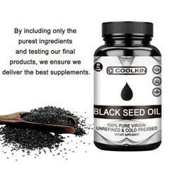 Black Seed Oil-High Absorption Cold -Pressed Nigella Sativa Black Cumin Seed Oil