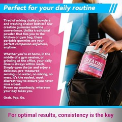 Creatine for Women Gummies, Micronized Creatine Monohydrate + Myo-Inositol