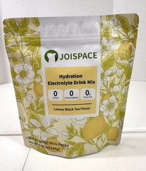Joispace Hydration Electrolyte Drink Mix Lemon Black Tea. EXP :October 20-2026