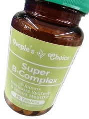 LOT 3 x Super B Complex 30 Tablets/Bottle Vitamin B1,B2,B6,B12,Niacin NEW SEALED