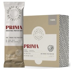 PRIMA Ancestral Protein Bars 7 Pack | Salted Caramel | Low Carb | 16g Protein