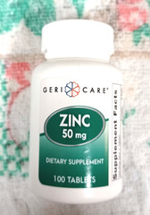 ZINC 100 TABLETS 50 MG DIETARY SUPPLEMENT EXP 09/2027 U.S.A.