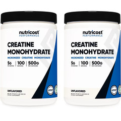 2pk Nutricost 500gCreatine Monohydrate Powder Non GMO Gluten Free Gym Supplement