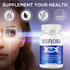 (3 Pack) Visiflora Pills Advanced Vision Support Supplement Visi Flora 180 Caps