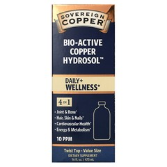 Bio-Active Copper Hydrosol, 10 PPM, 16 fl oz (473 ml)