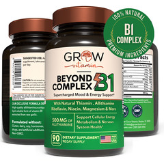 B1 Complex – Allithiamine Natural Vitamin B1 Supplement with Essential B-Vitamin
