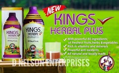KINGS HERBAL PLUS Fruits Vegetables & Herb Fusion Food Supplement 1000 ml