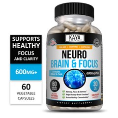 Neuro Brain & Focus 60ct, Healthy Memory Function, Clarity Nootropic Supplement