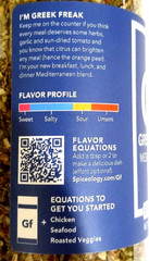 Spiceology Greek Freak Mediterranean Blend Seasoning 6.7 oz (190g) EXP 01/2027