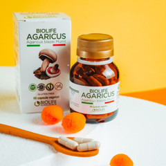 Agaricus blazei murrill | 60 cap da 500mg | Sistema immunitario| VEGANOK