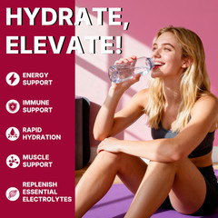 Electrolyte Hydration Packets – Best Electrolytes Drink Mix – Sugar Free Formula