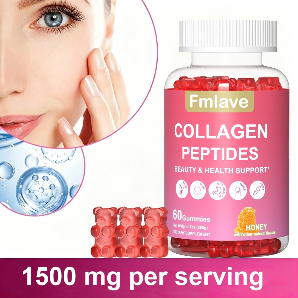 Premium Collagen Gummies Hydrolyzed for Healthy Skin, Joints, Hair & Nails 60pcs