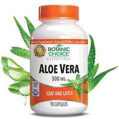 Botanic Choice Aloe Vera 500 Mg. Digestive Herbal Supplement, 90 Capsules