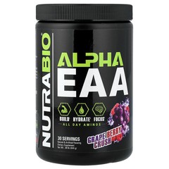 2 X NutraBio, Alpha EAA, Grape Berry Crush, 0.98 lb (444 g)