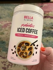 Bella All Natural Probiotics Coffee Powder 17.64oz Gluten-Free Dairy-Free