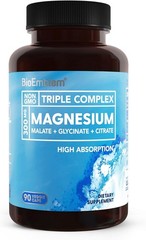 BioEmblem 2X Glycinate Triple Complex | 300mg Magnesium Magnesium 90 Capsules