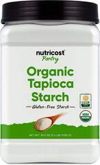Nutricost Pantry Organic Tapioca Starch (2.5 LB) – Gluten-Free, Gmo-Free