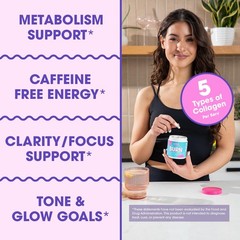 Obvi Multi Collagen Burn Fast | Hydrolyzed Collagen Peptides Types I, II, III, V