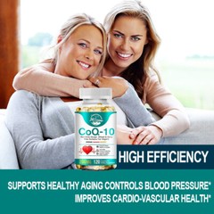 CoQ10 200mg, 240 Capsules, Vegetarian Capsules, Non-GMO (Coenzyme Q10 Ubiquinol)