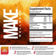 Make Wellness Hydrated Grapefruit Hydration & Electrolyte Drink Mix 30 Sachets