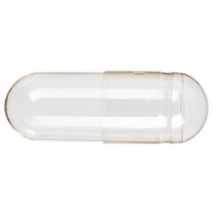 1/2/5/10K Empty Gelatin Capsules Size 00 Joined Clear Non-gmo Kosher Halal