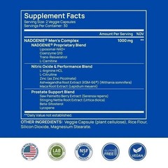Selerb NAD+ Supplement designed for Men-With Liposomal-NAD+,CoQ10, L-Carnitine,