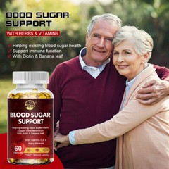 Blood Sugar Support Supplement , Lower Sugar & Blood Pressure Support 60 Pills